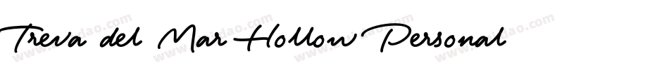 Treva del Mar Hollow Personal Use Only字体转换